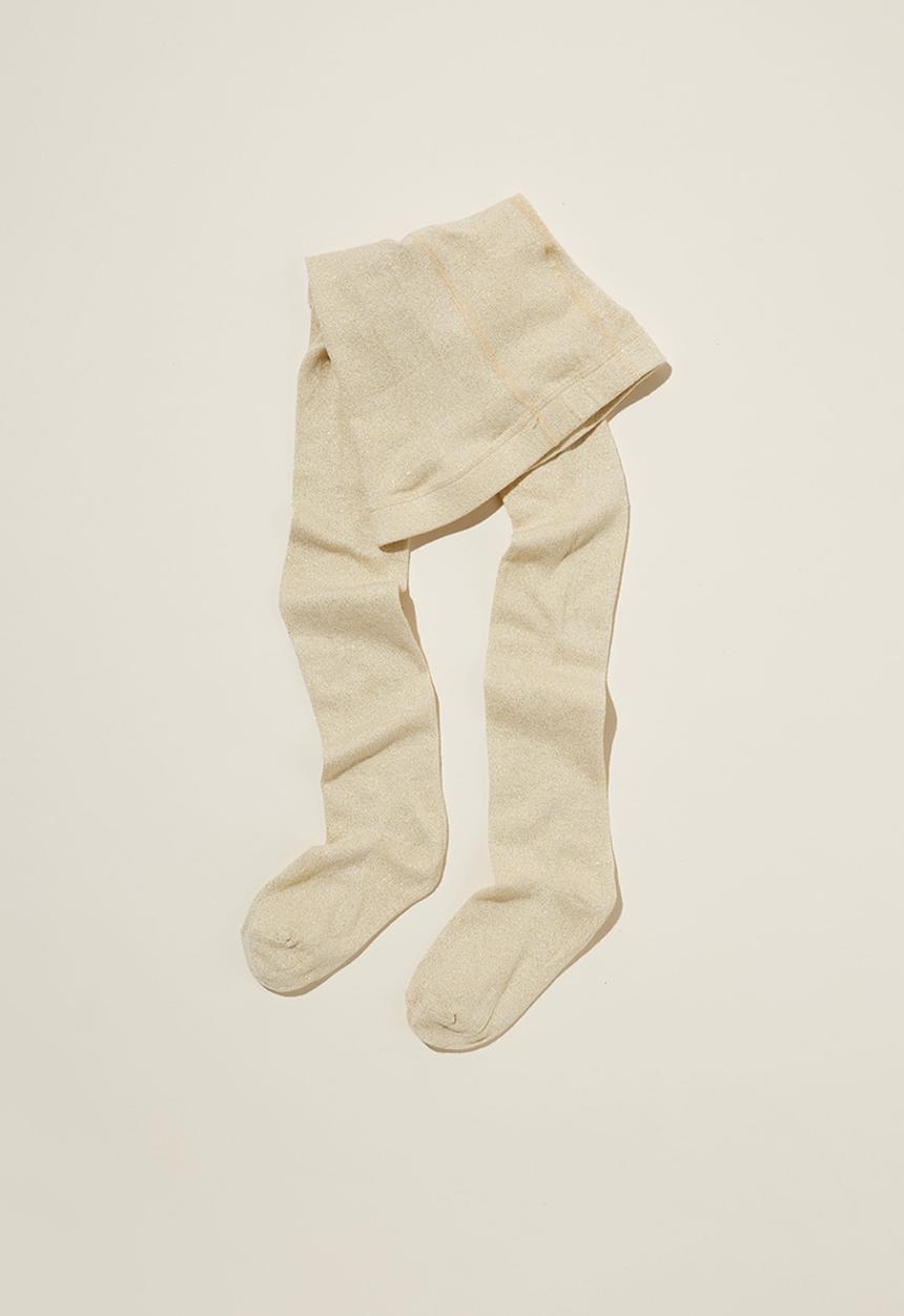 Cotton On - Solid tights - gold shimmer sparkle
