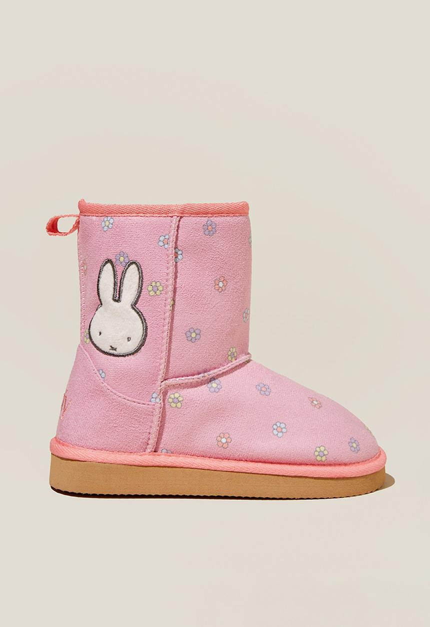 Cotton On - Kids licensed home boot - lcn mif miffy/blush pink