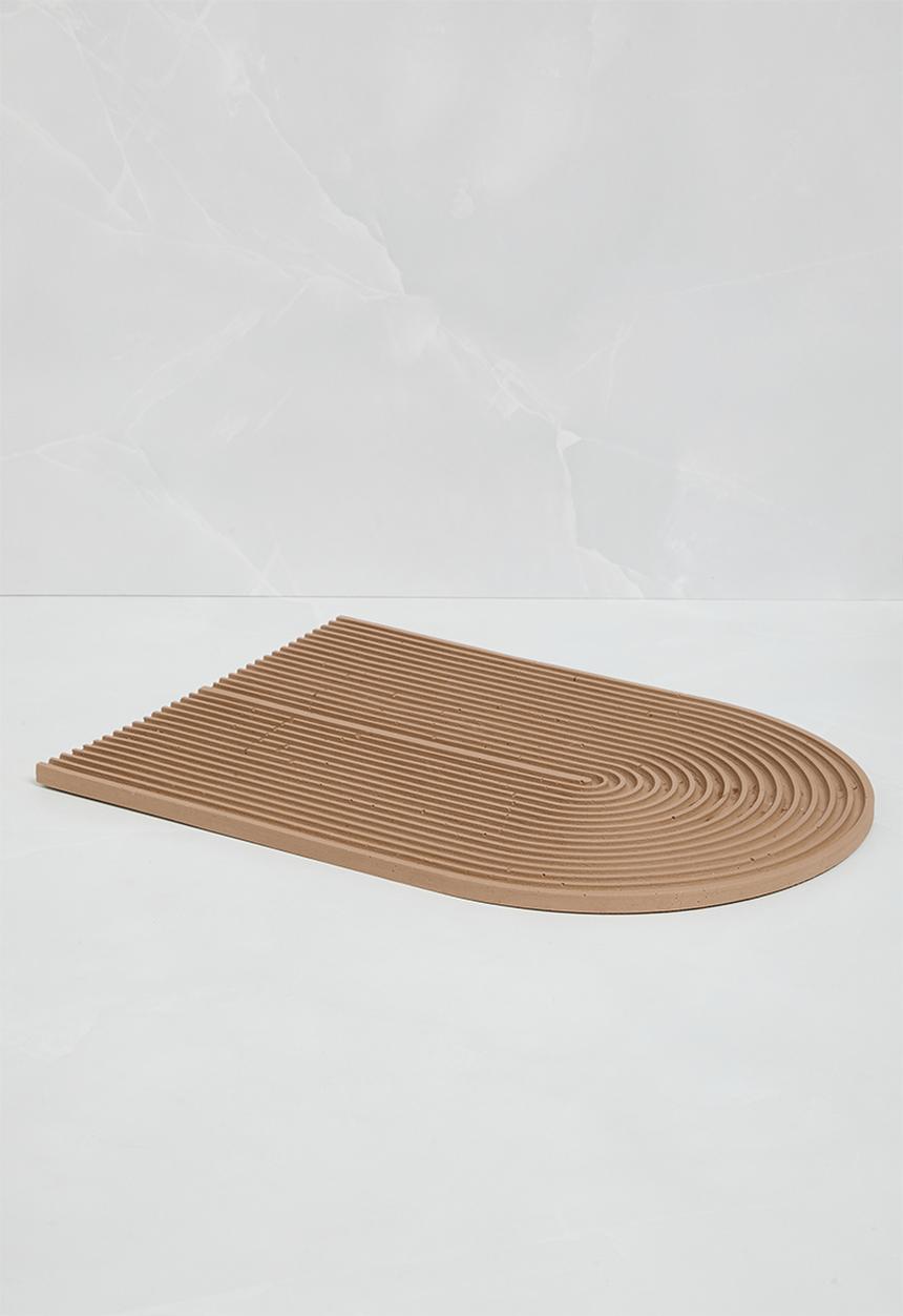 Terrazzo Home - Large Arch Serving Board - Brown