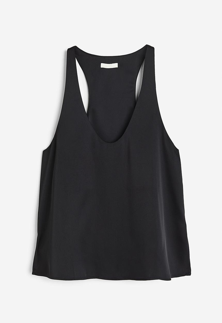 H&M - Racer-back vest top - black