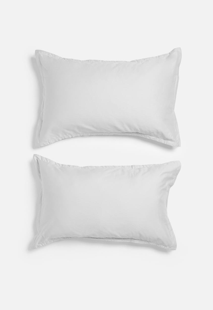 Sixth Floor - T400 Eygyptian Cotton oxford pillowcase set - Silver
