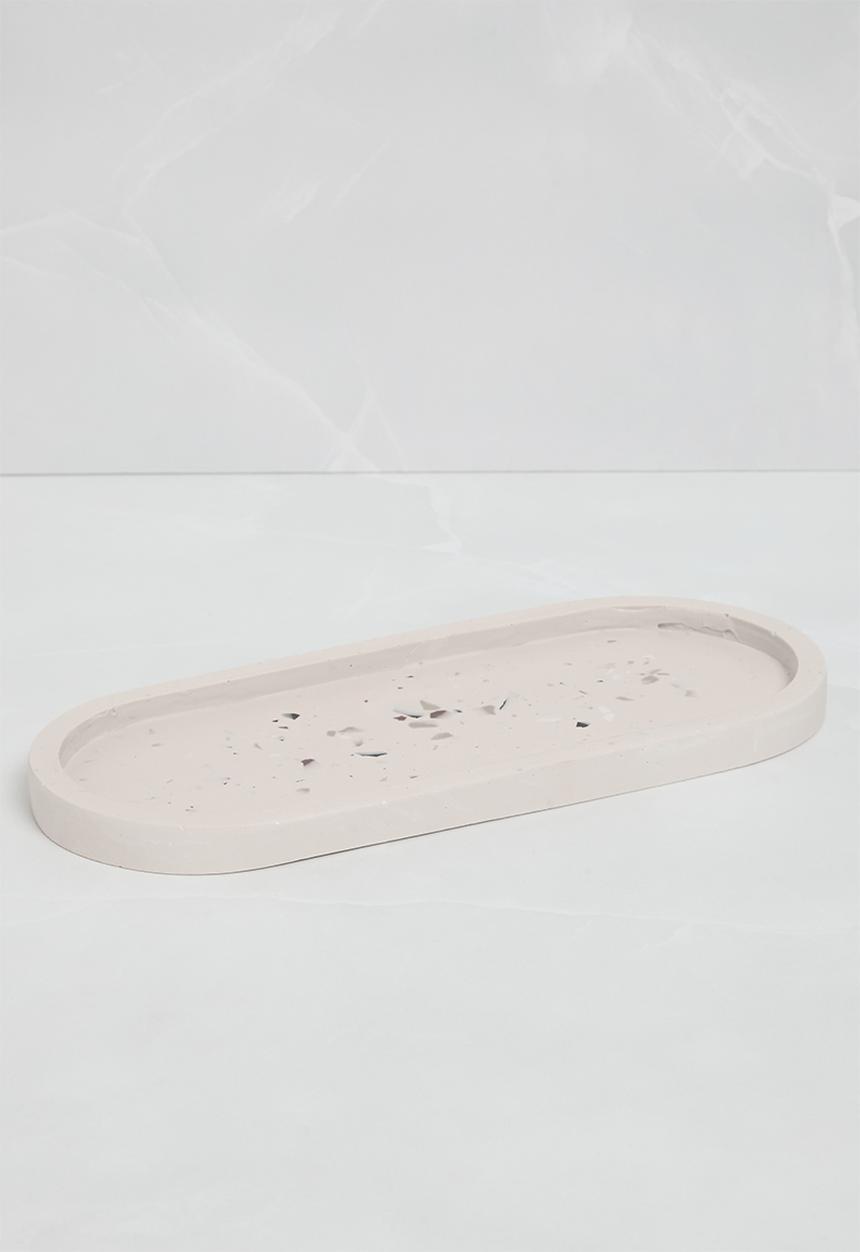 Terrazzo Home - Medium Oval Serving Board - Natural 