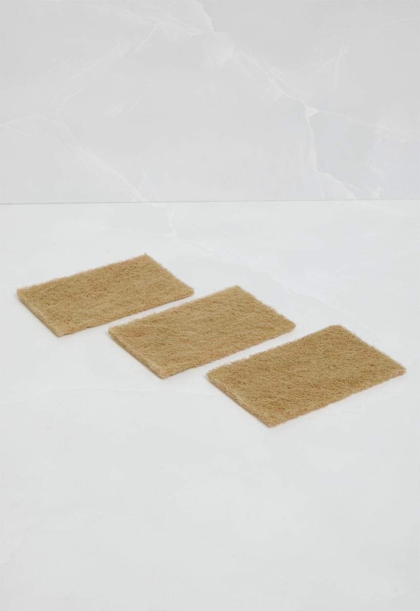Storage Solutions - Eco scouring pad set or 3 - natural