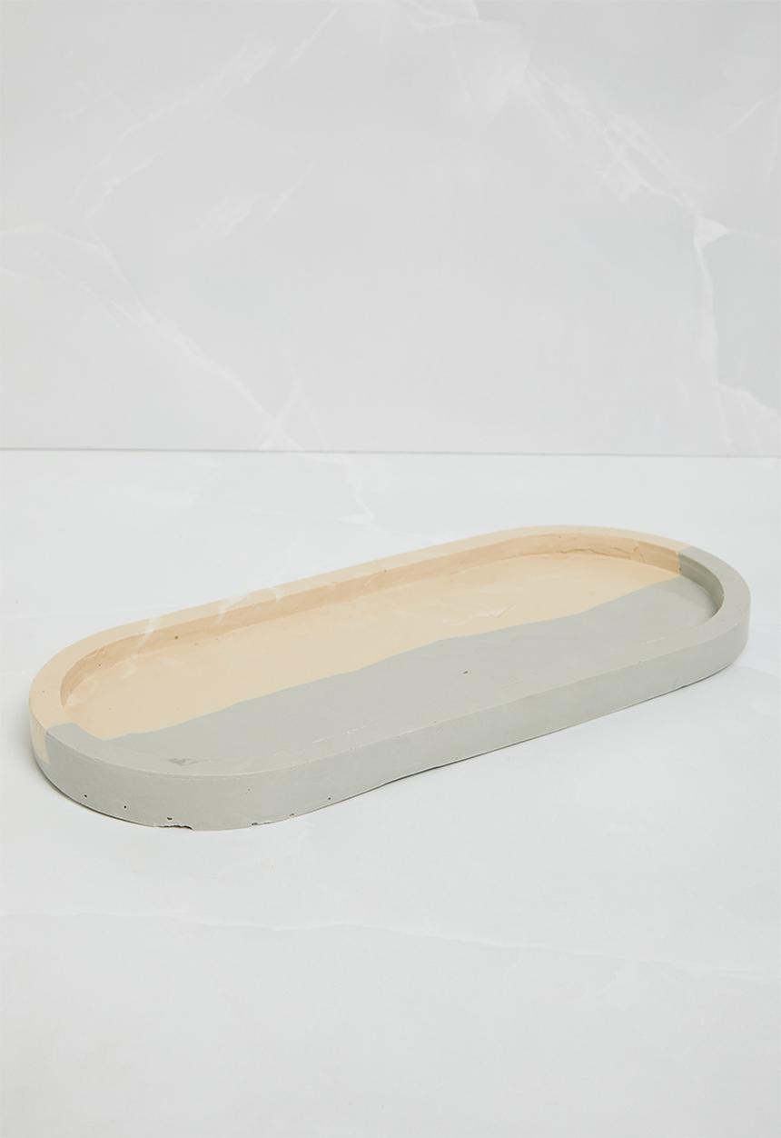 Terrazzo Home - Medium Oval Serving Board - Natural