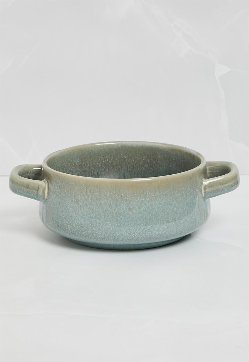 Excellent Houseware - Tummy hug soup bowl set of 2 - green sage