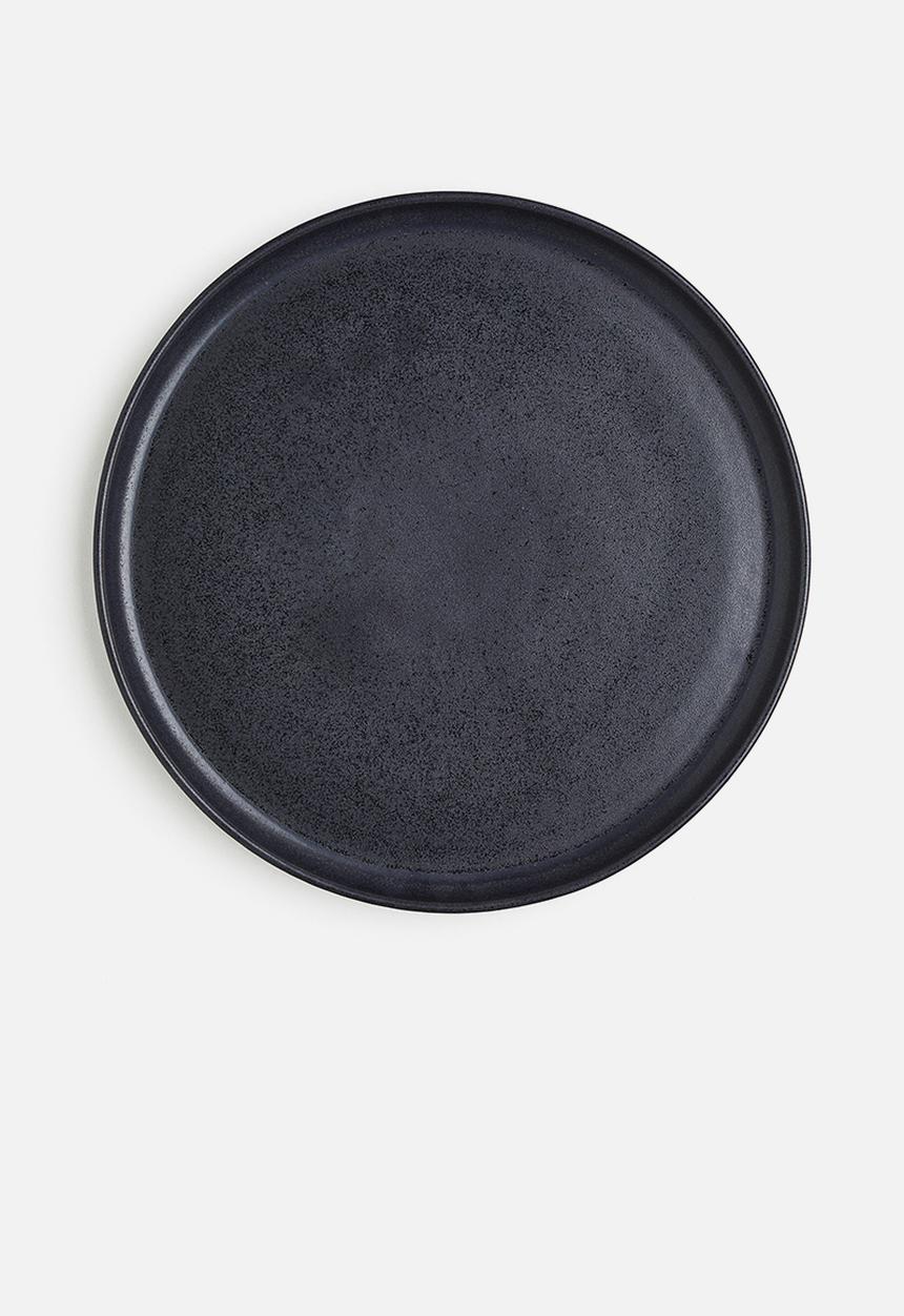 H&M - Large stoneware plate - grey