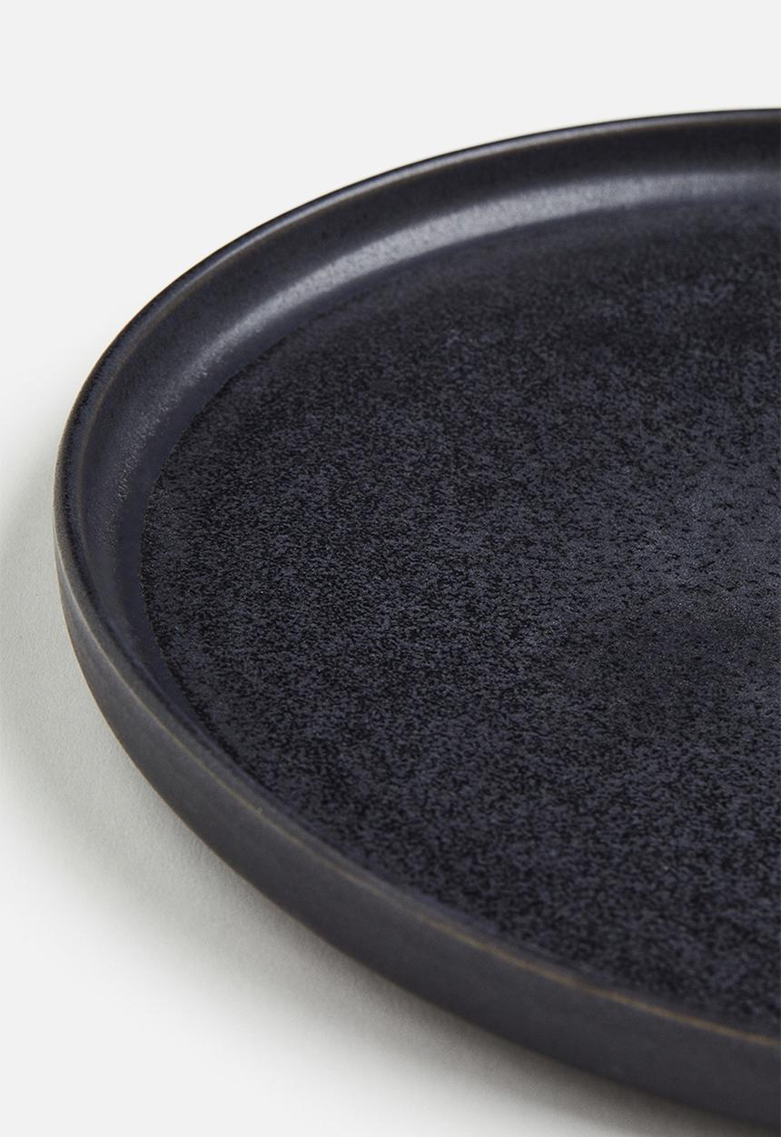 H&M - Large stoneware plate - grey