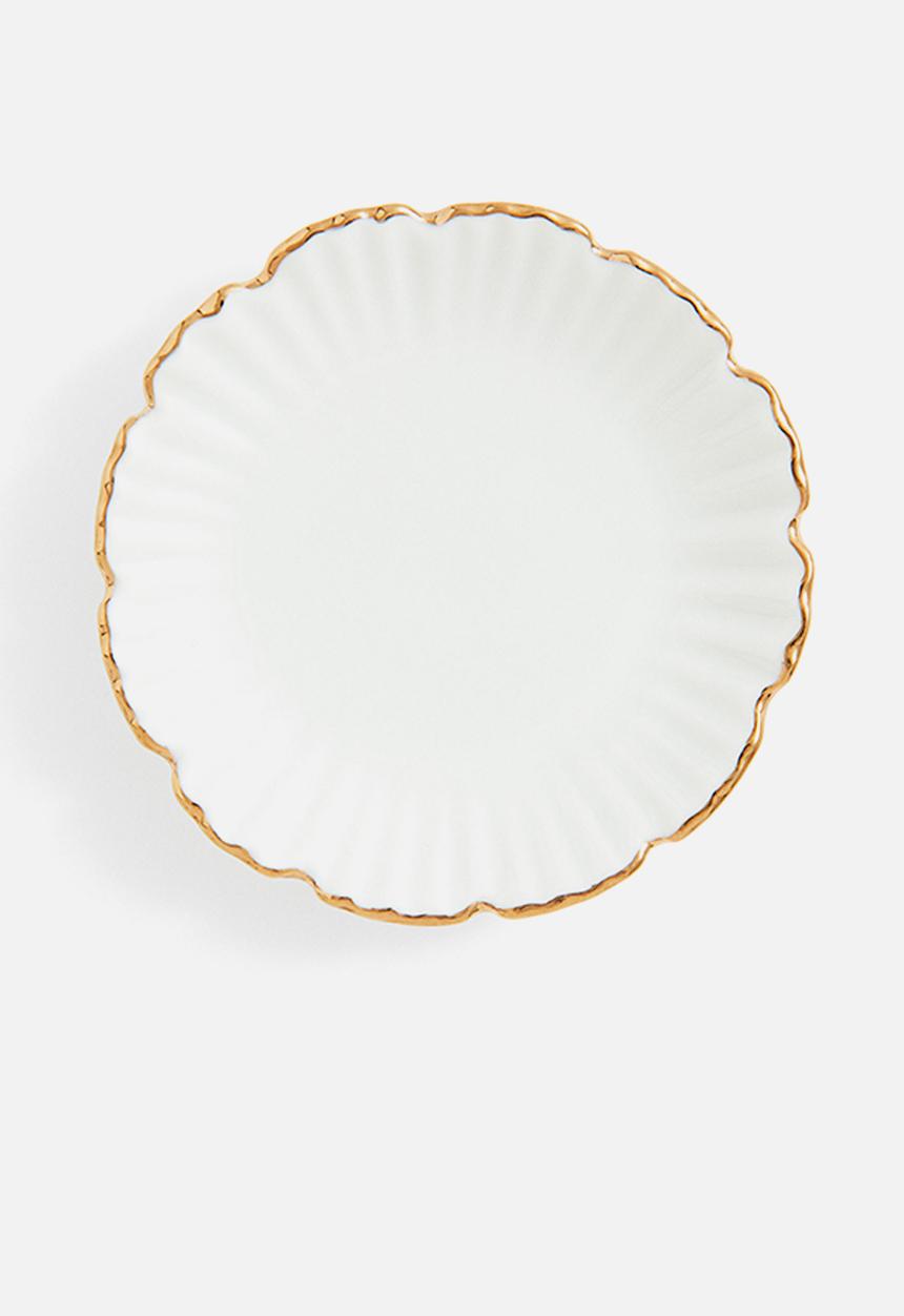 H&M - Porcelain mini plate - white