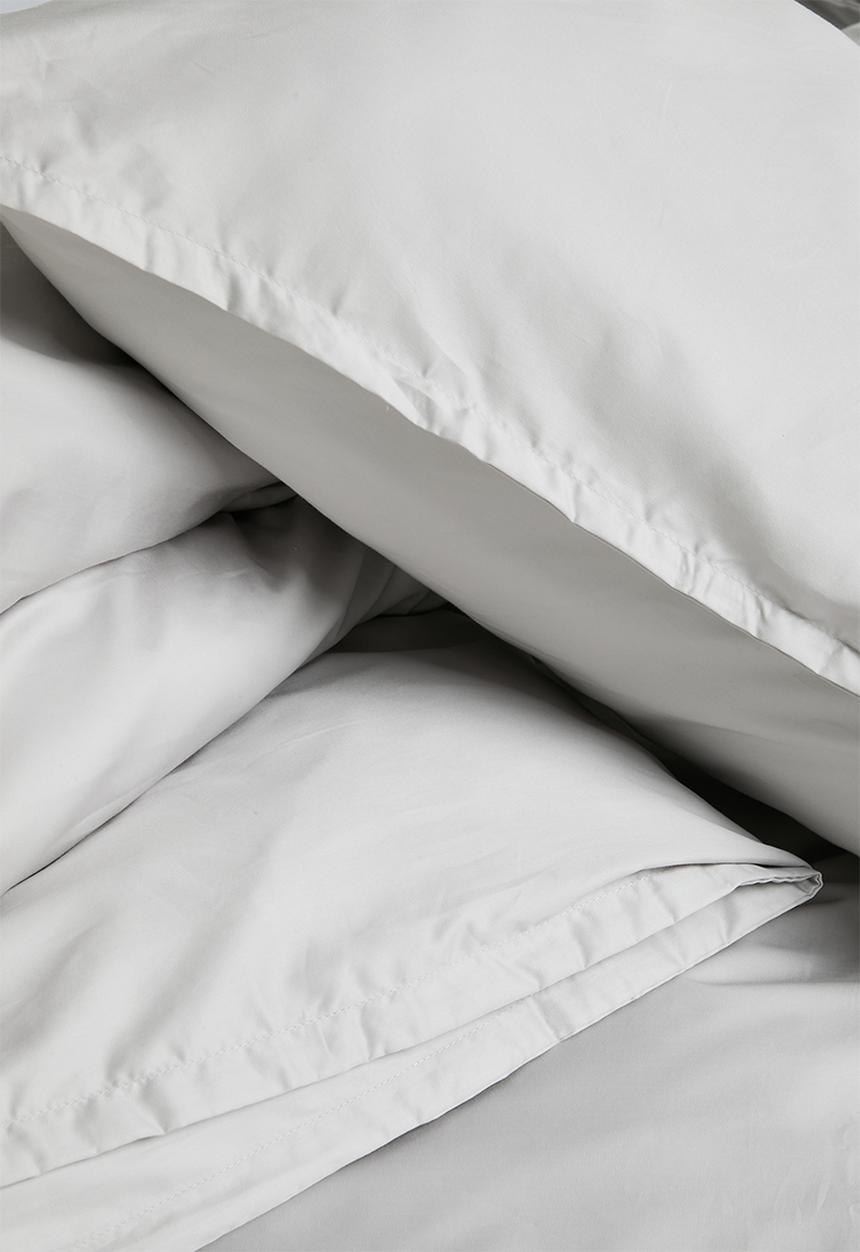 Sixth Floor - T400 Eygyptian Cotton Oxford Duvet Cover Set - Silver