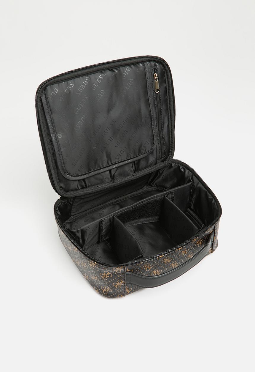 GUESS - Jesco Cosmetic Organizer Case - Brown & Black
