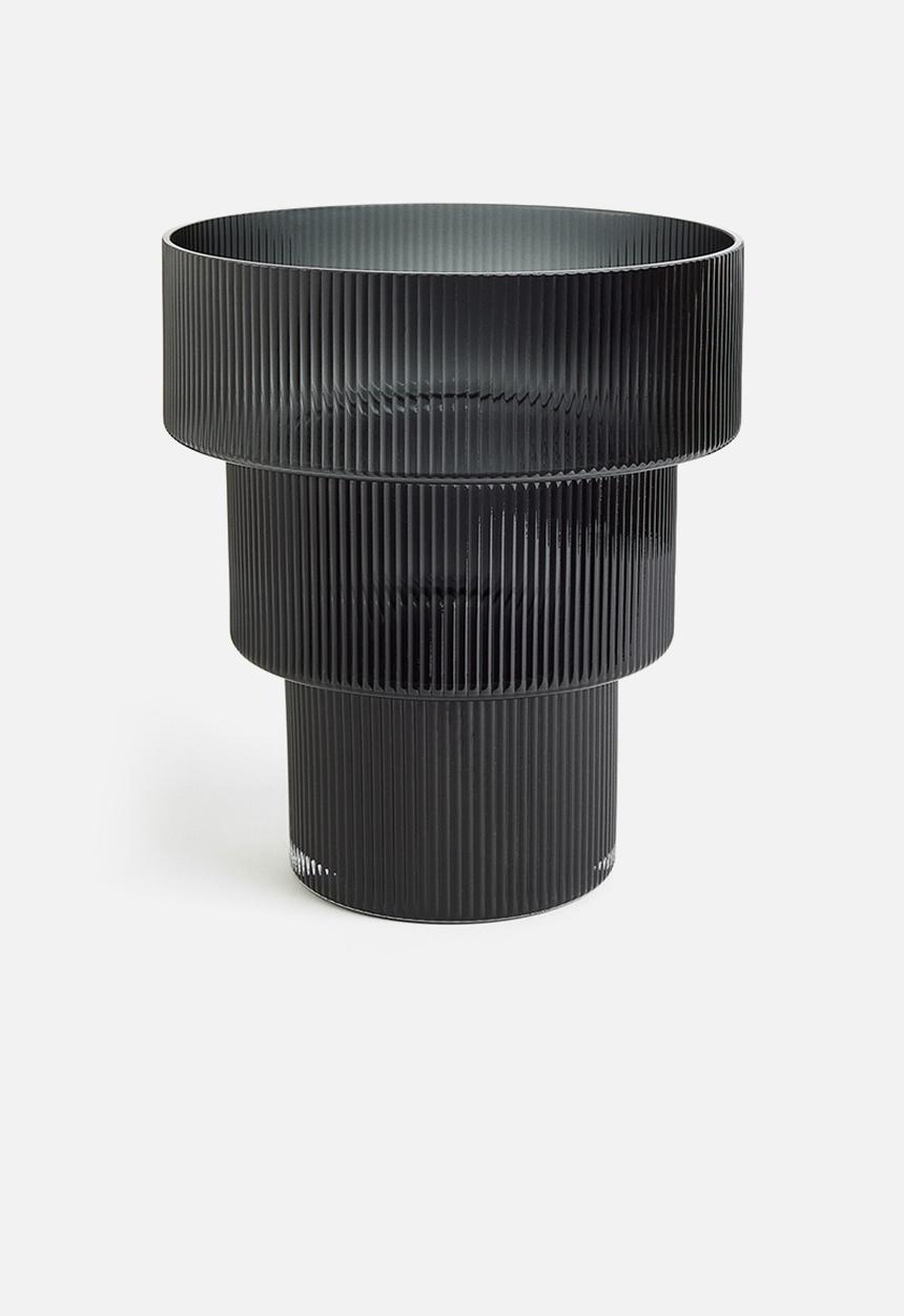 H&M - Large glass vase - grey