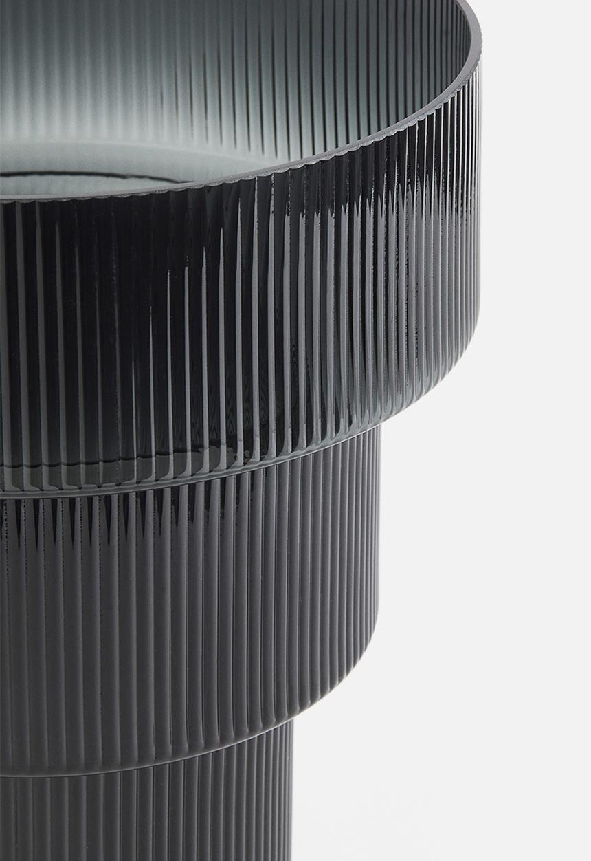 H&M - Large glass vase - grey