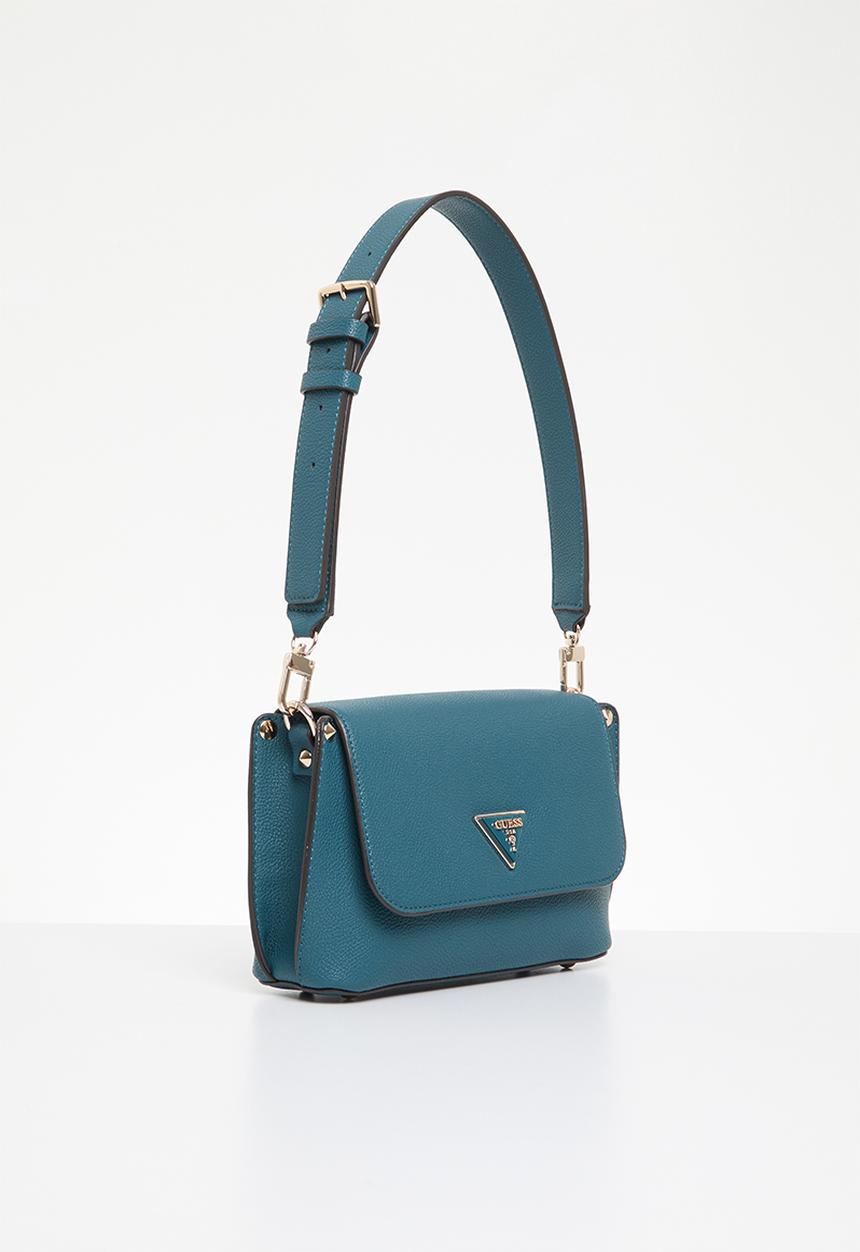 GUESS - Meridian flap shoulder bag - petrol