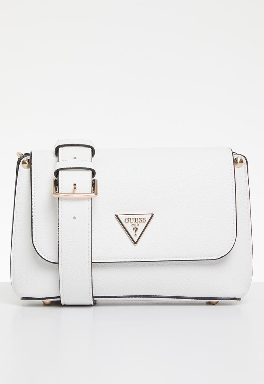 GUESS - Meridian flap shoulder bag - stone