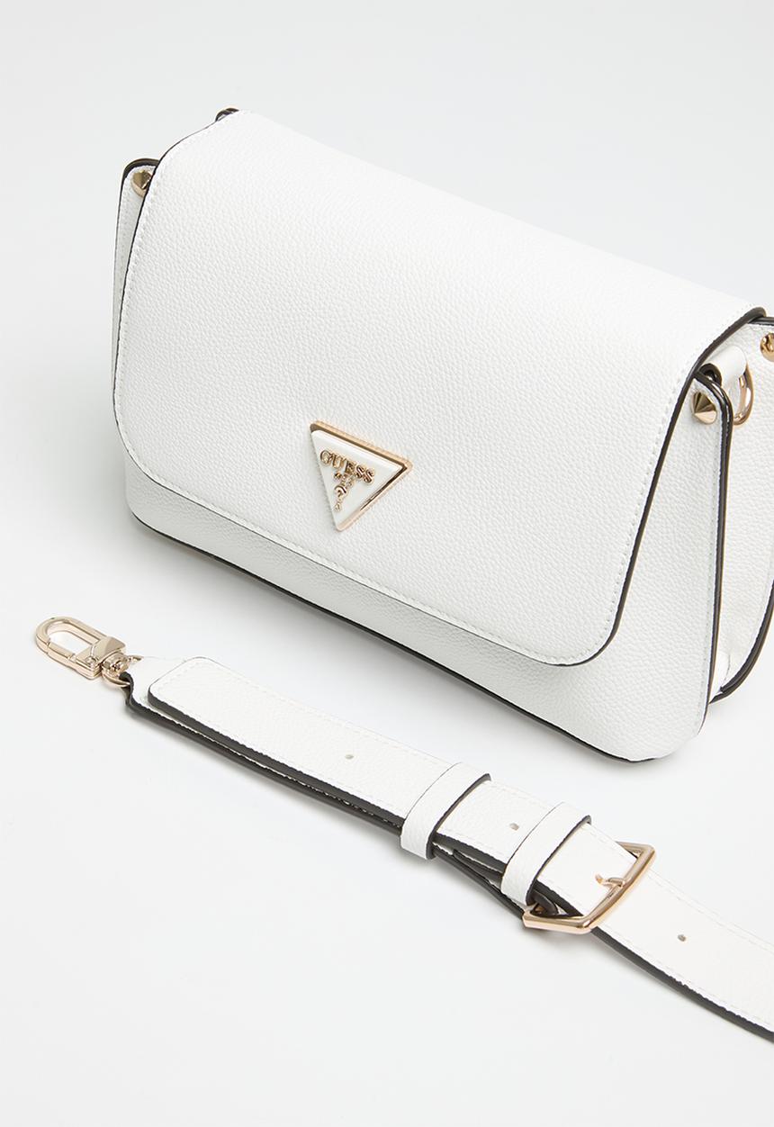 GUESS - Meridian flap shoulder bag - stone