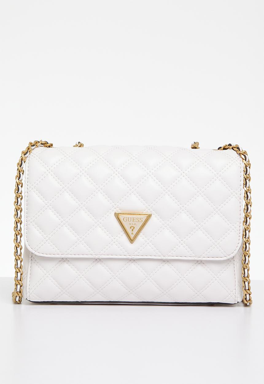 GUESS - Giully 2 cmprtmnt cnvrtbl flap - ivory
