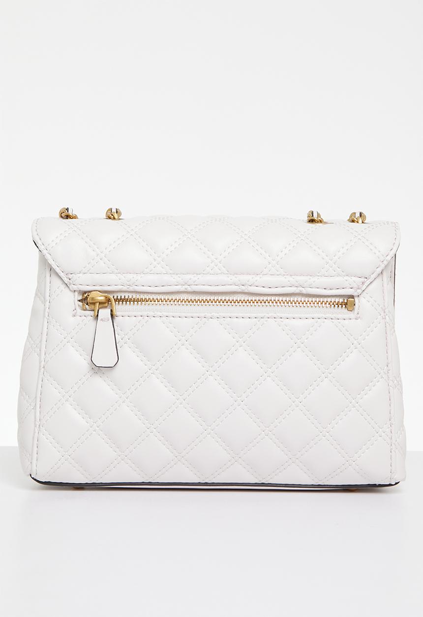 GUESS - Giully 2 cmprtmnt cnvrtbl flap - ivory