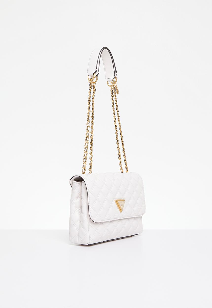 GUESS - Giully 2 cmprtmnt cnvrtbl flap - ivory