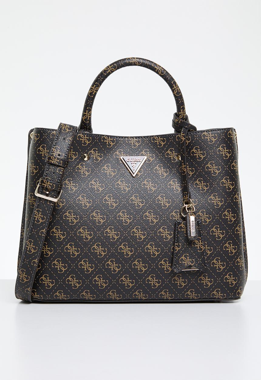 GUESS - Meridian girlfriend satchel - brown logo