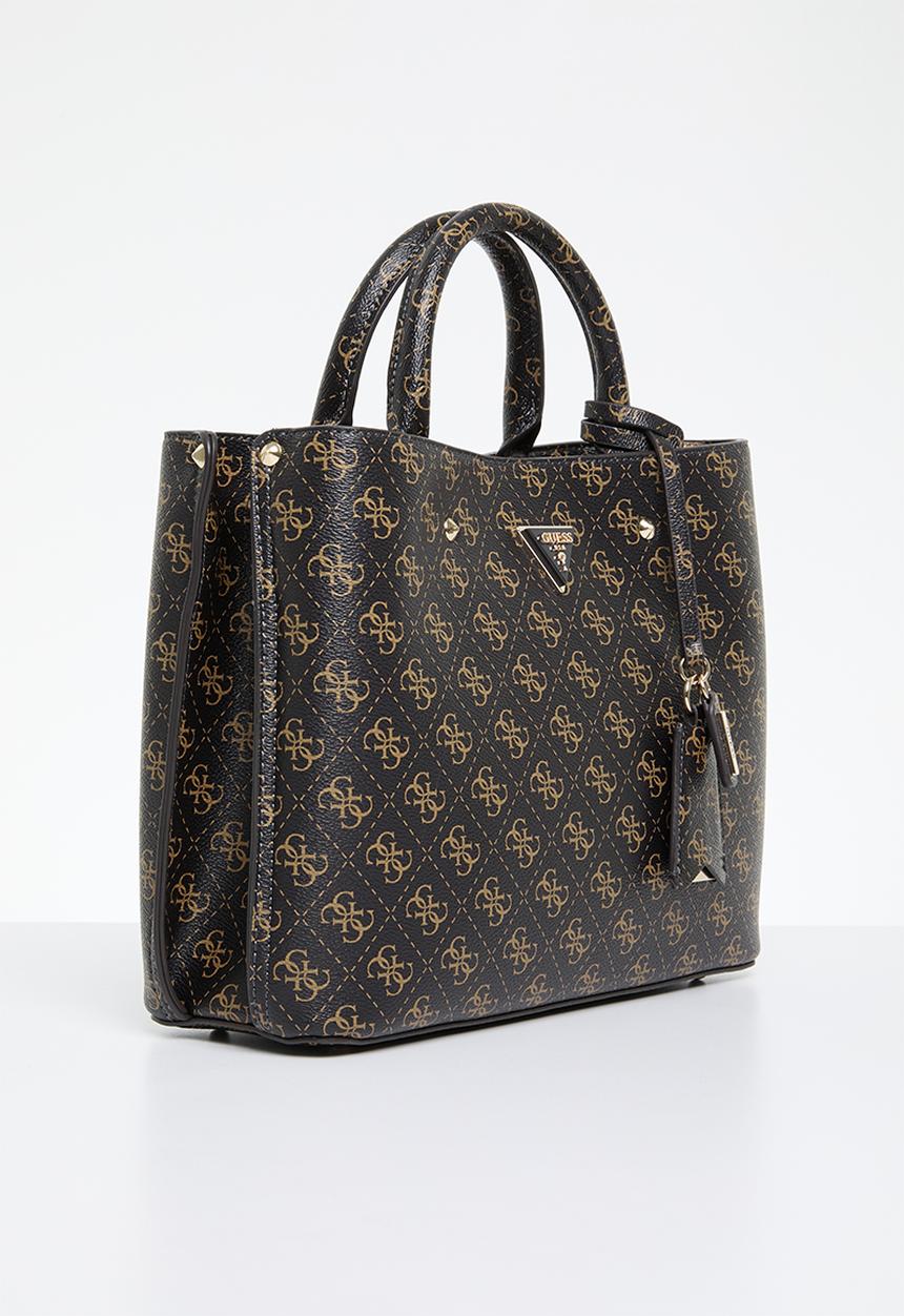 GUESS - Meridian girlfriend satchel - brown logo
