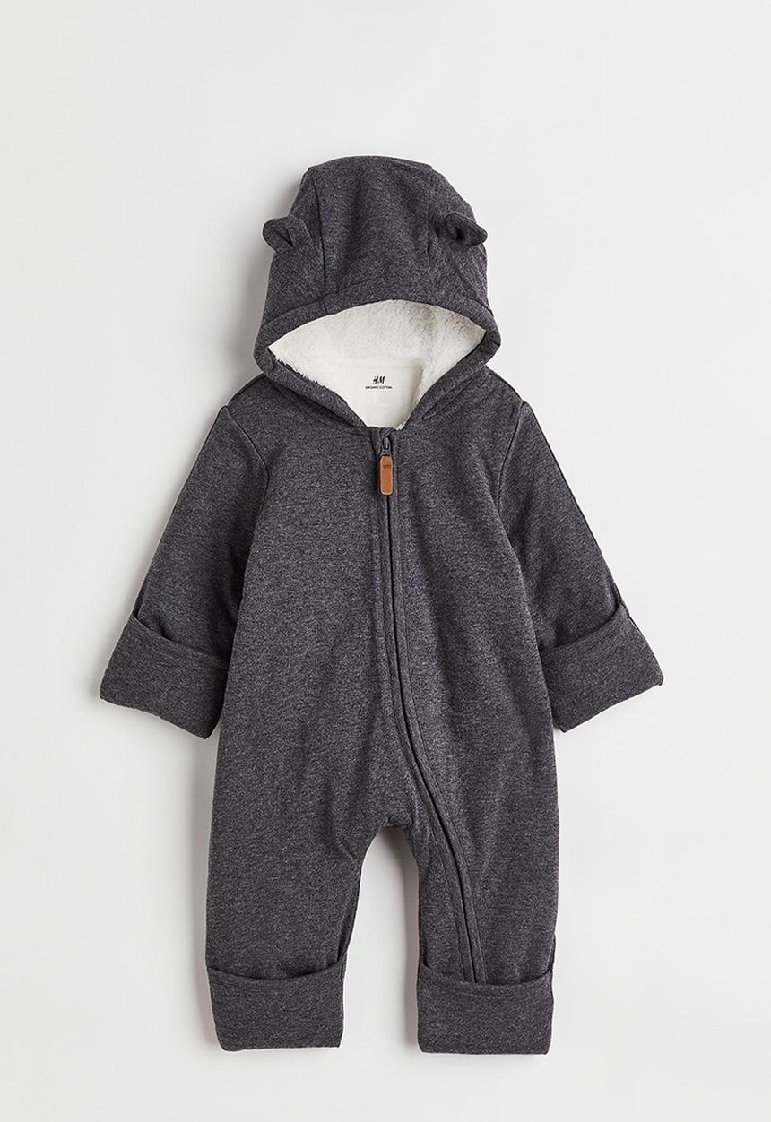 H&M - Hooded all-in-one suit - grey