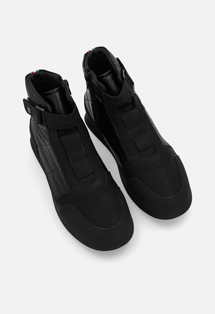 MAZERATA - Valentino 13 faux nubuck - black