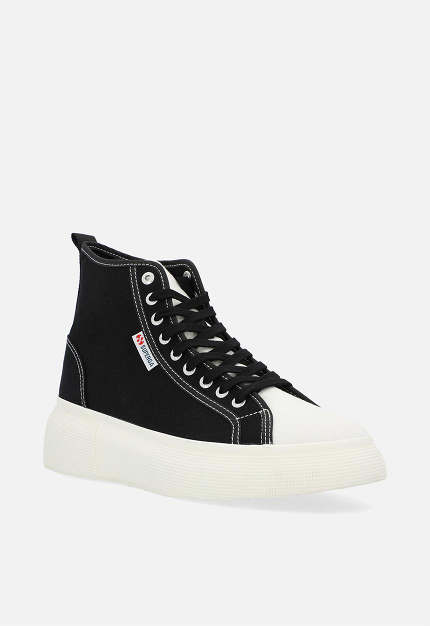 SUPERGA - 2596 Bubble mid canvas bubble double canvas - black