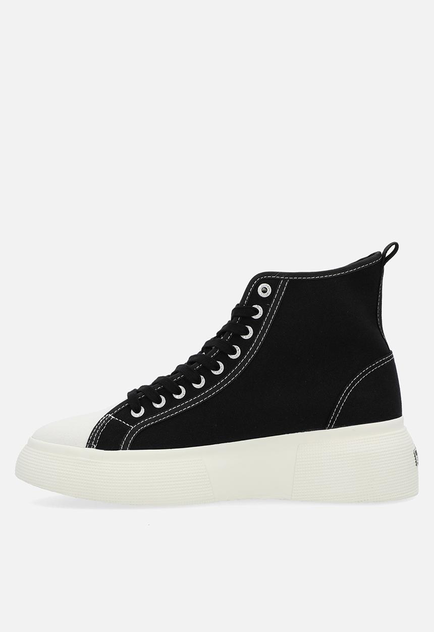 SUPERGA - 2596 Bubble mid canvas bubble double canvas - black