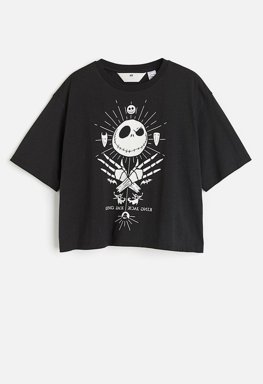 H&M - Oversized printed t-shirt - black