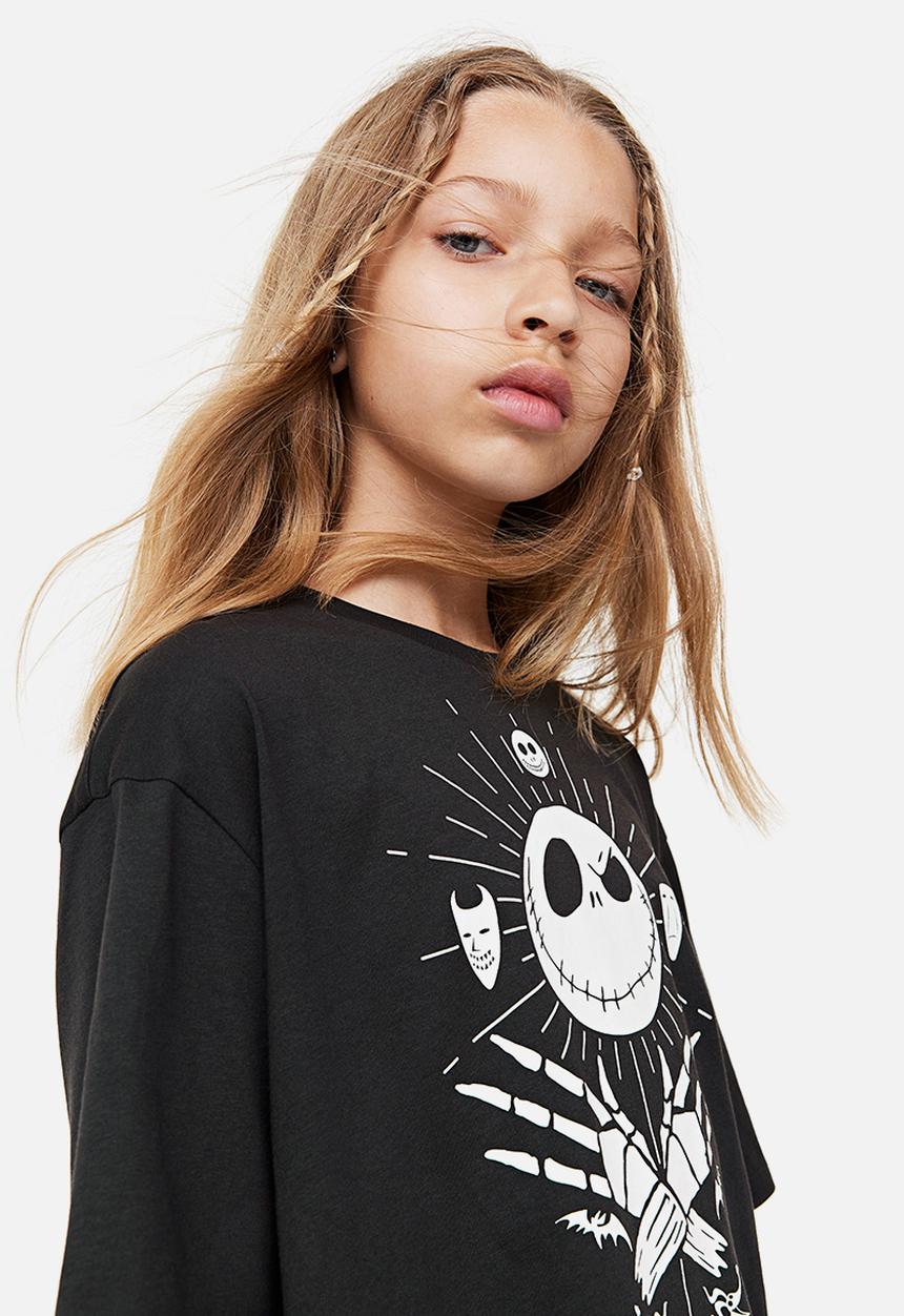 H&M - Oversized printed t-shirt - black