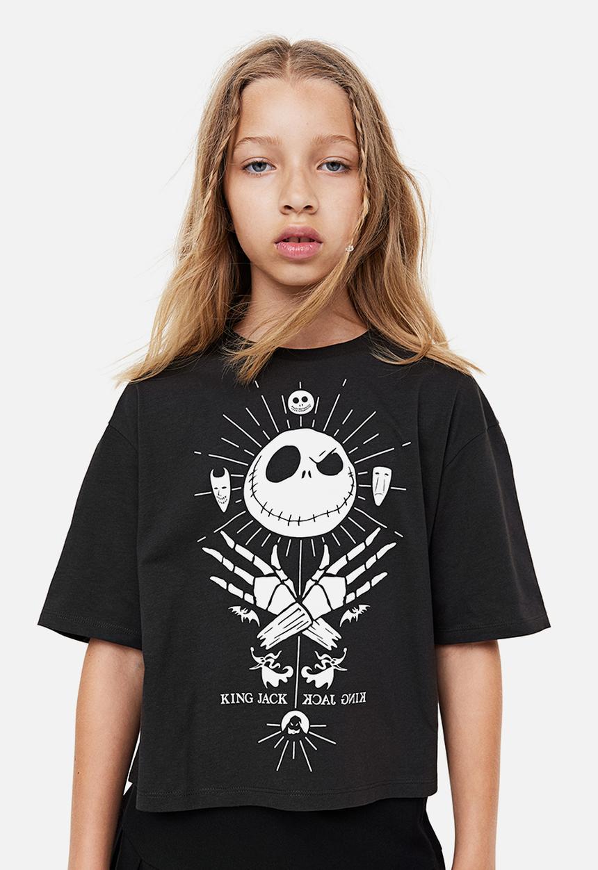 H&M - Oversized printed t-shirt - black