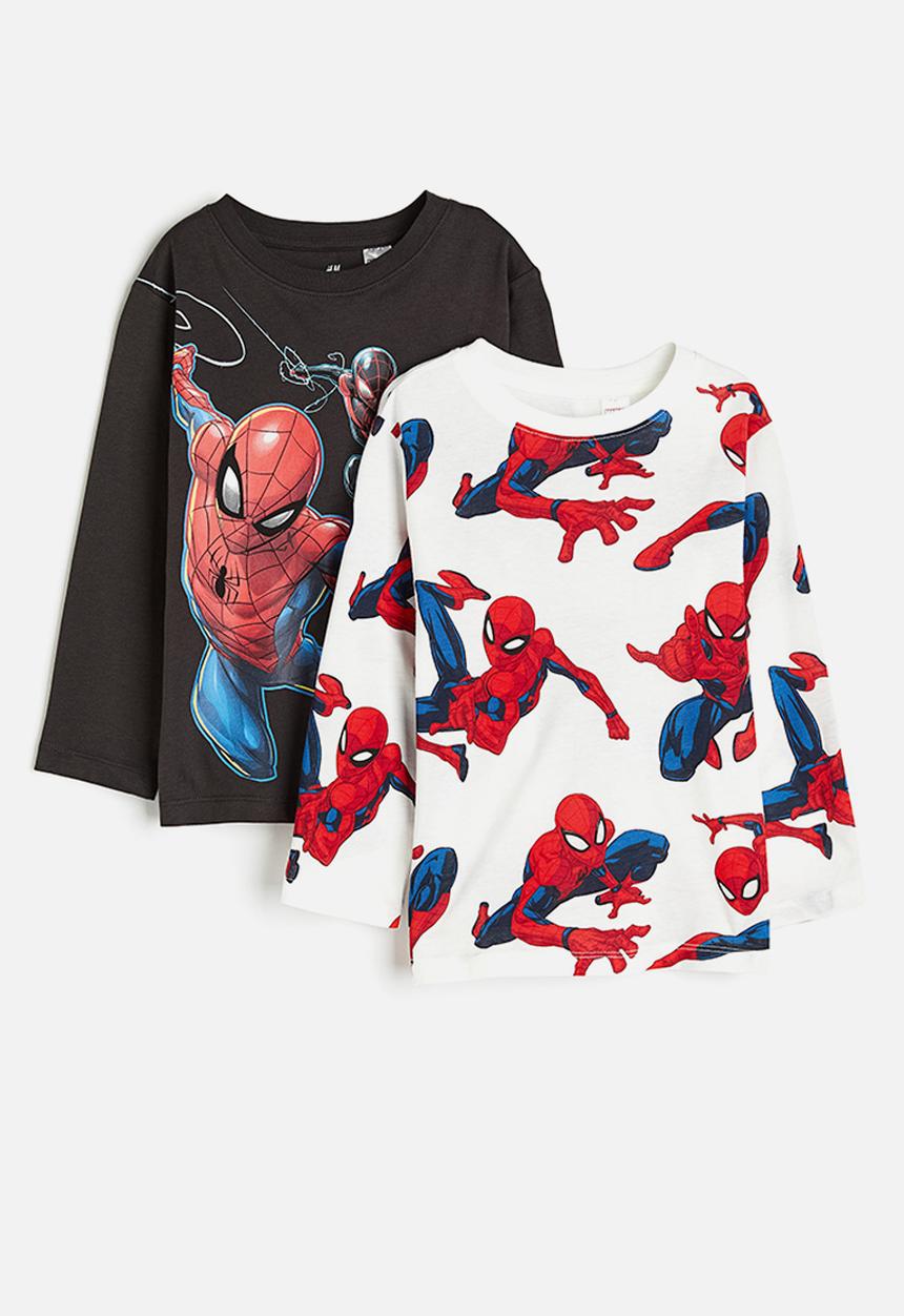 H&M - 2-pack long-sleeved t-shirts - multi
