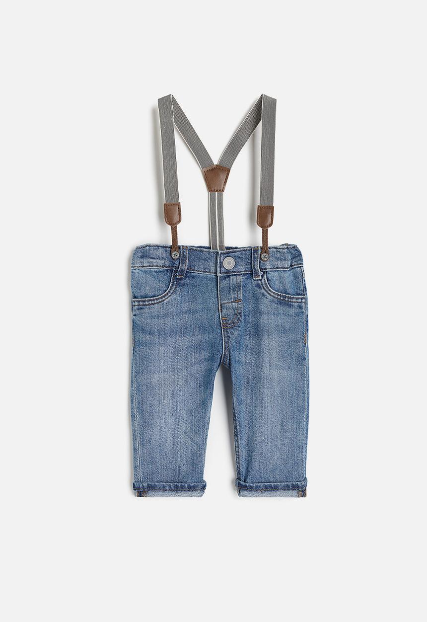 H&M - Jeans with braces - blue