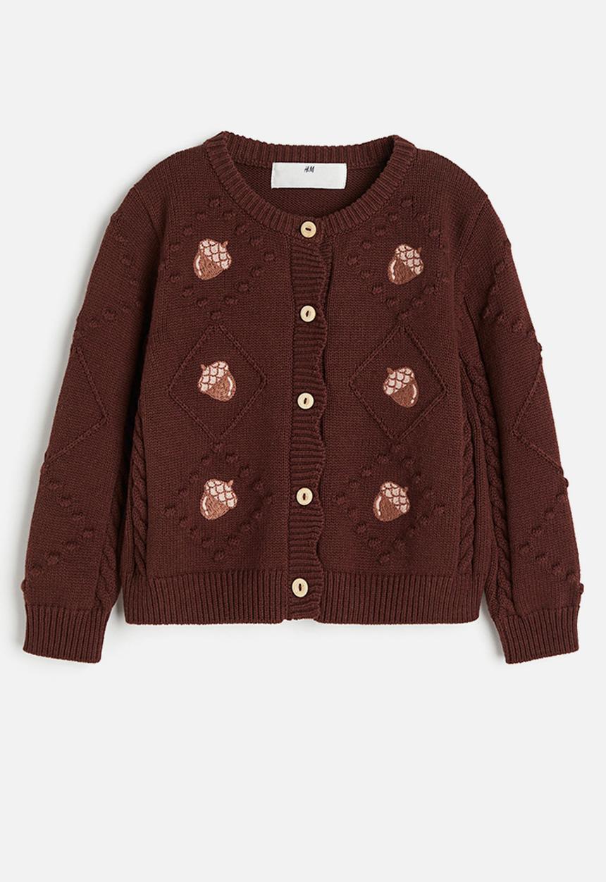 H&M - Knitted cardigan - brown,multi