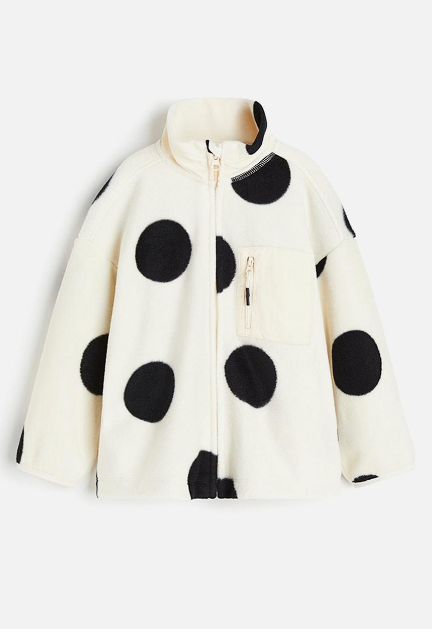H&M - Patterned fleece jacket - white
