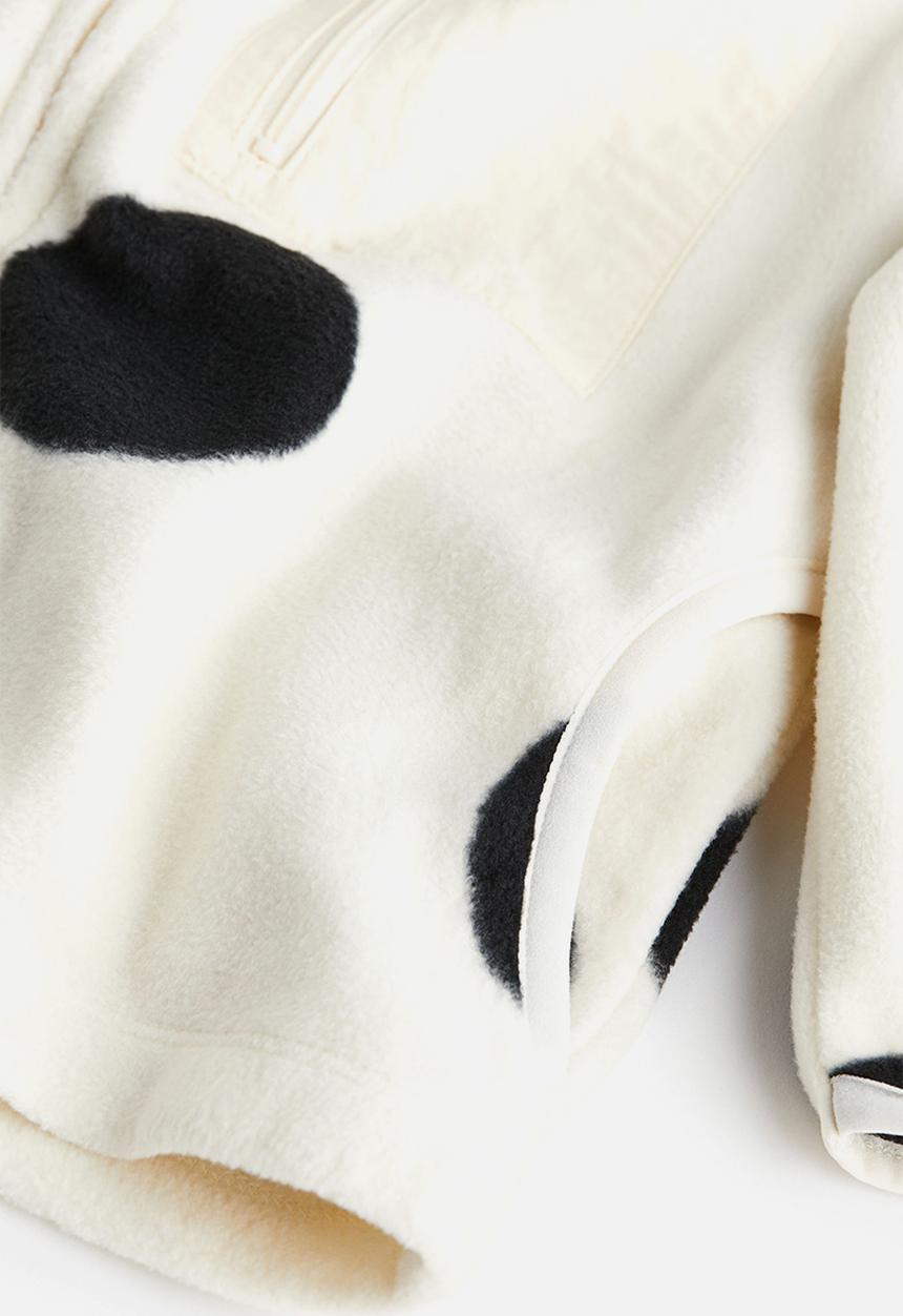 H&M - Patterned fleece jacket - white