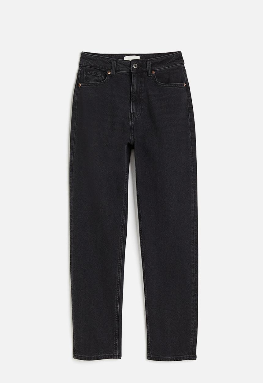 H&M - Slim mom high ankle jeans - grey
