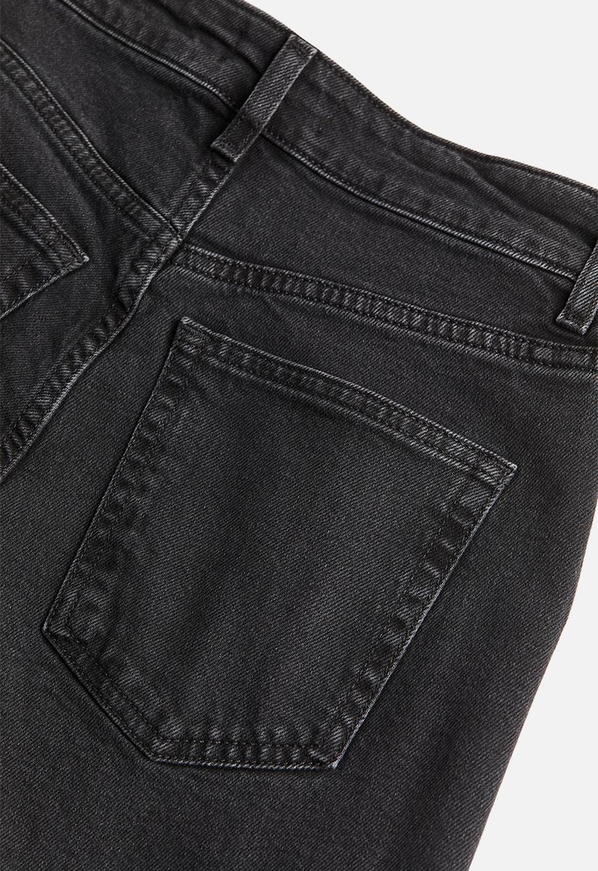 H&M - Slim mom high ankle jeans - grey