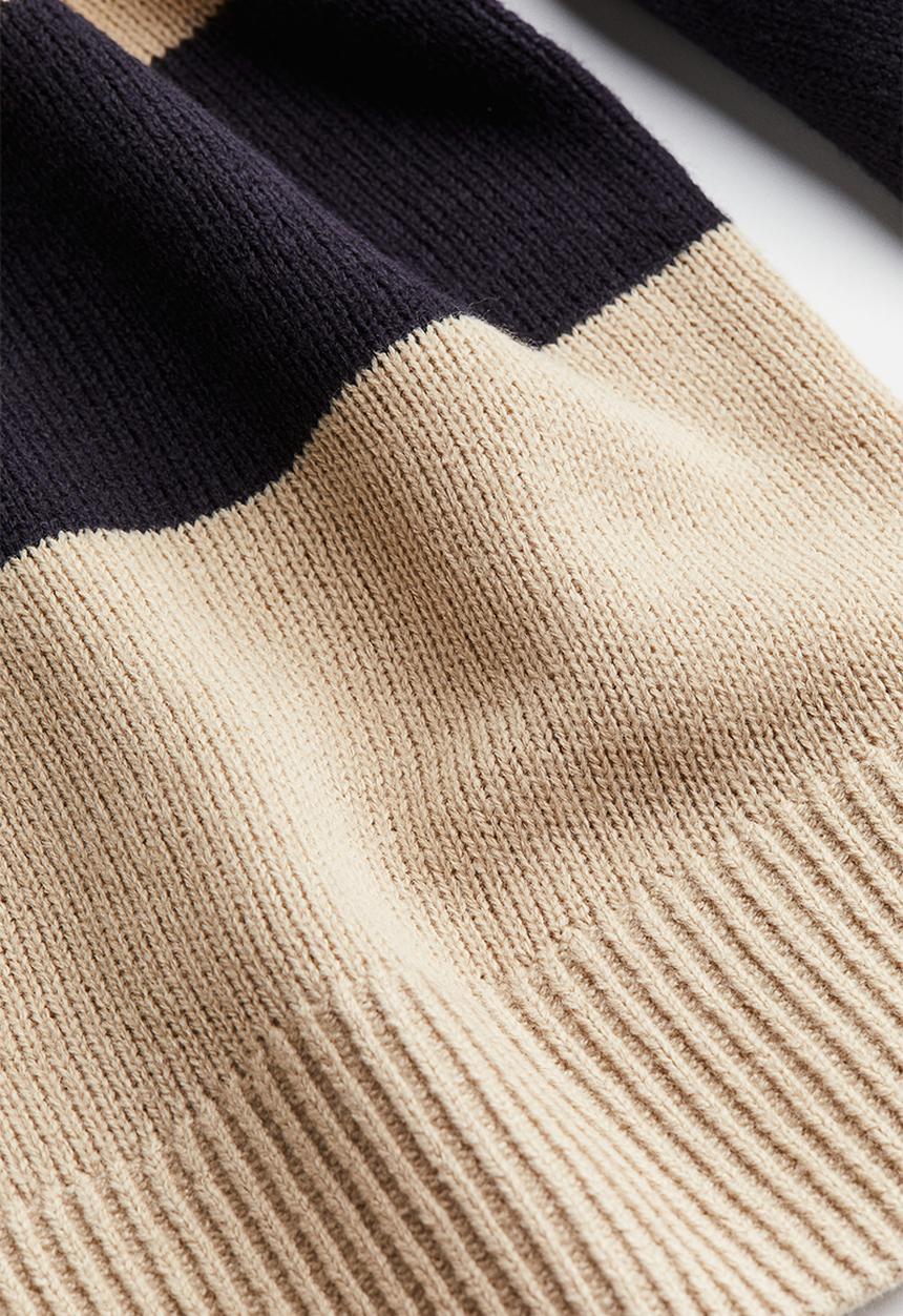 H&M - Jacquard-knit jumper - beige & black 