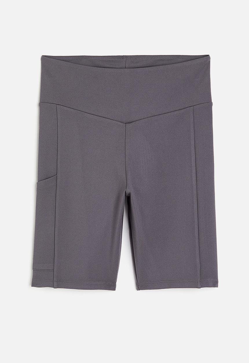 H&M - Pocket-detail cycling shorts - grey