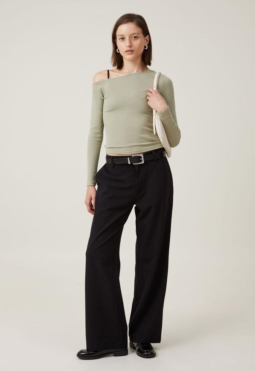 Cotton On - Luis Suiting Pant - Black