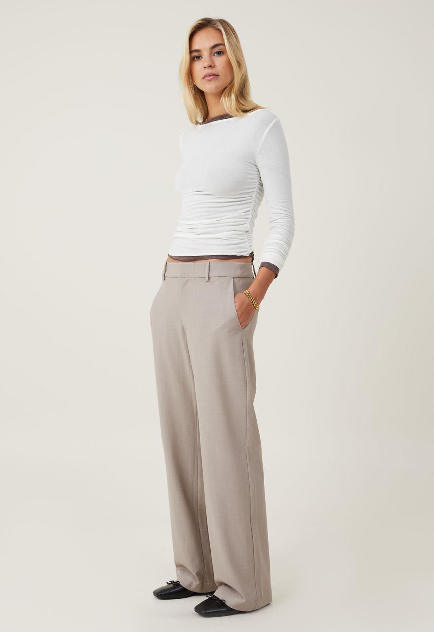 Cotton On - Luis Suiting Pant - Taupe Marle
