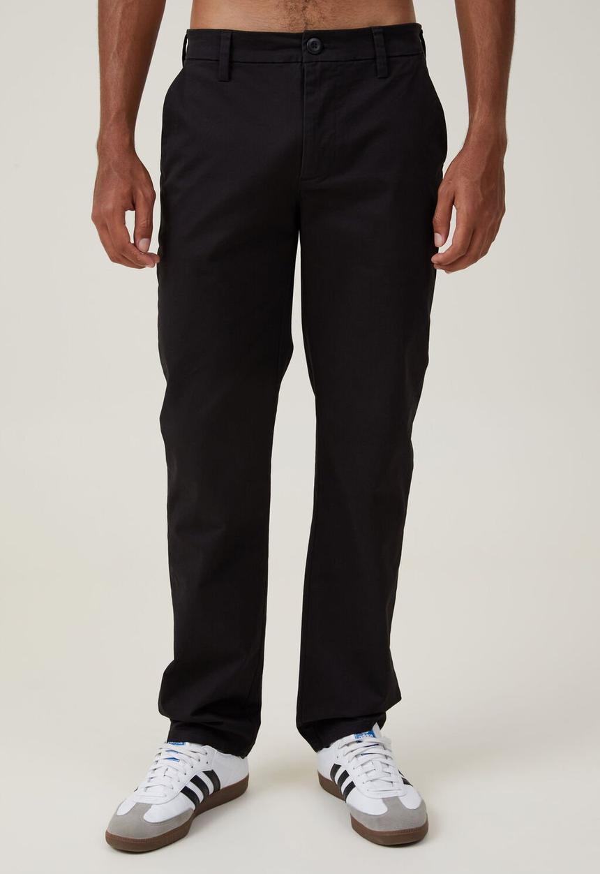 Cotton On - Regular fit straight chino - black 