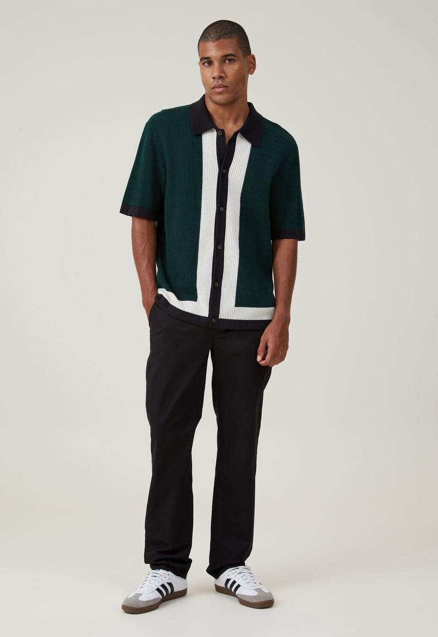 Cotton On - Regular fit straight chino - black 