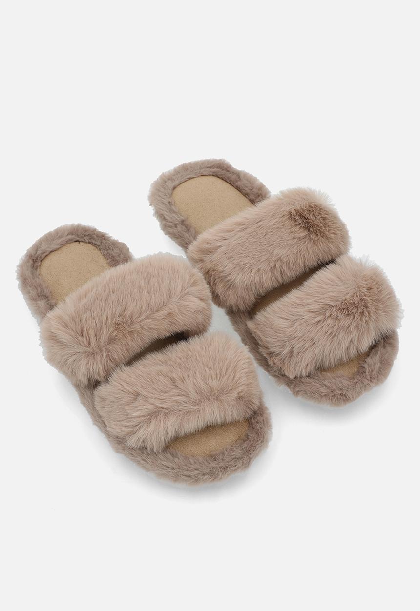 Superbalist - Makena double strap slipper - brown