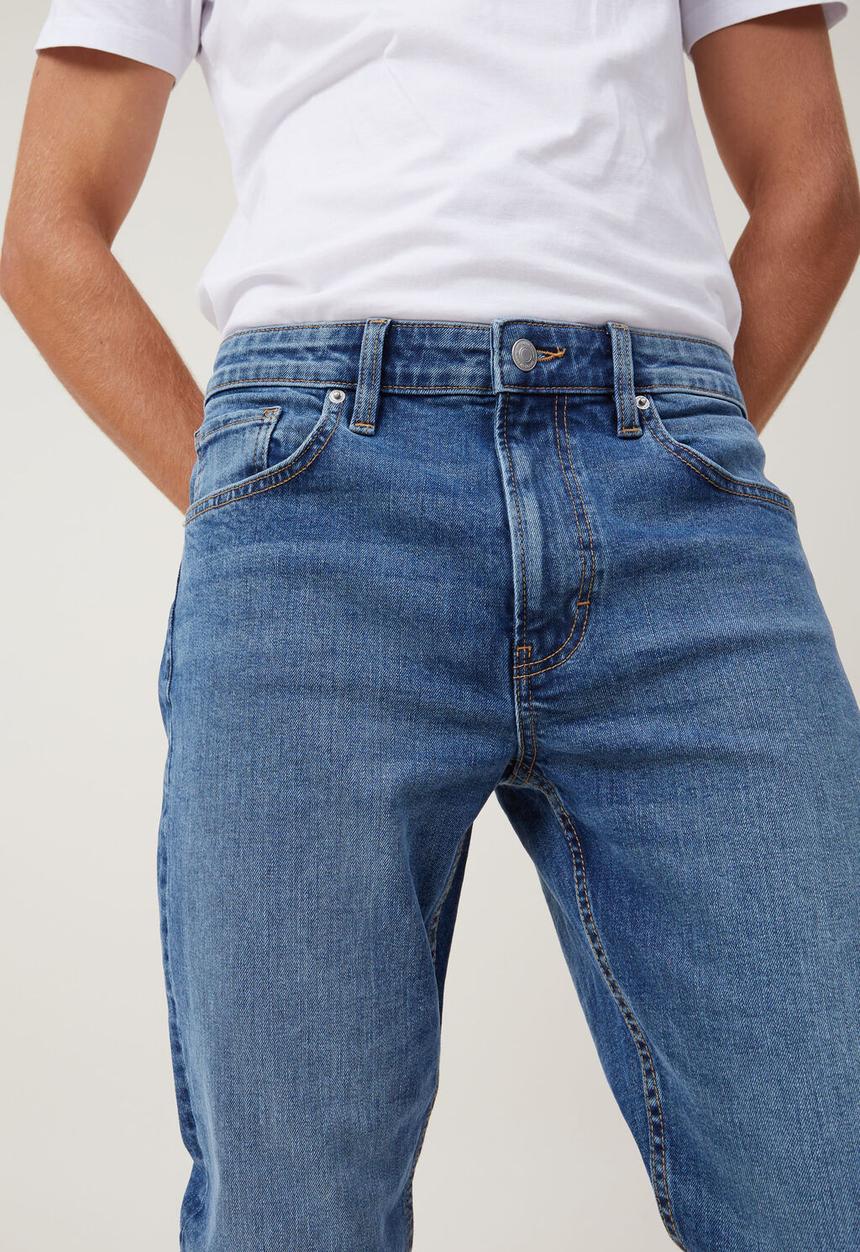 Cotton On - Slim tapered jean - monolith blue