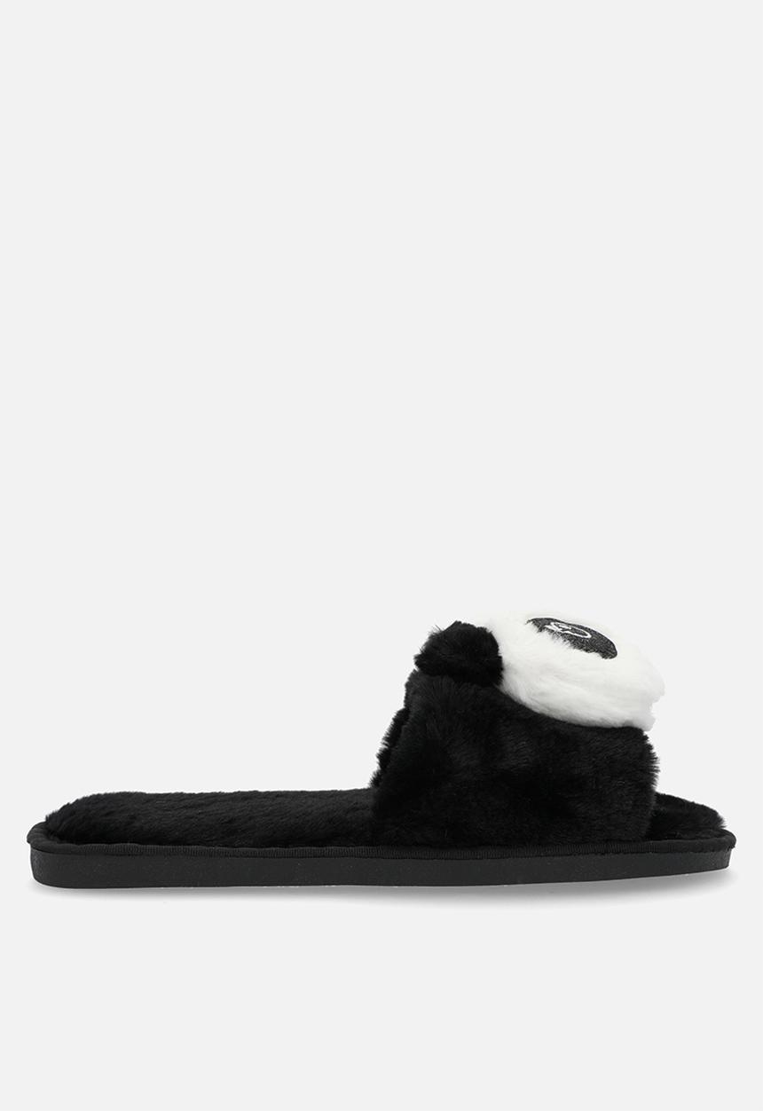 Superbalist - Panda slipper - black