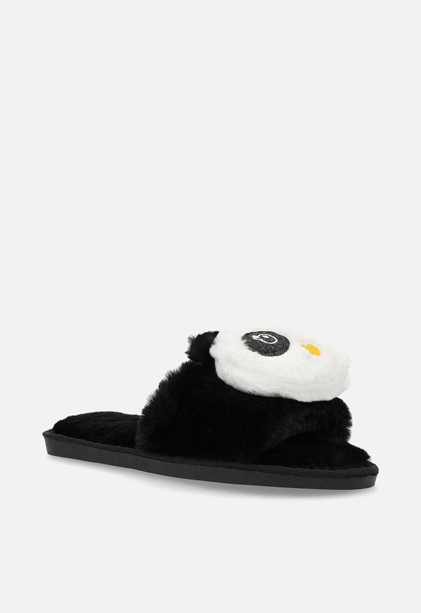 Superbalist - Panda slipper - black