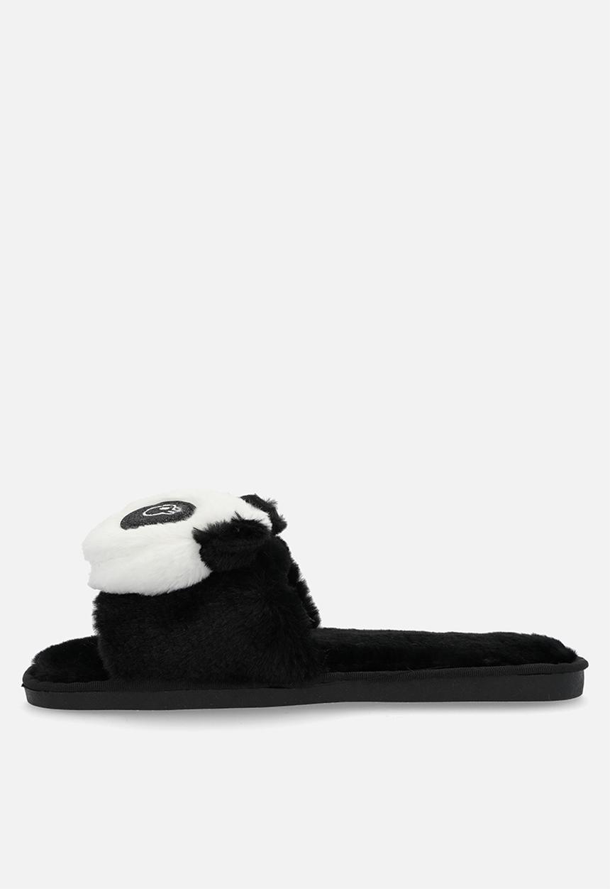 Superbalist - Panda slipper - black