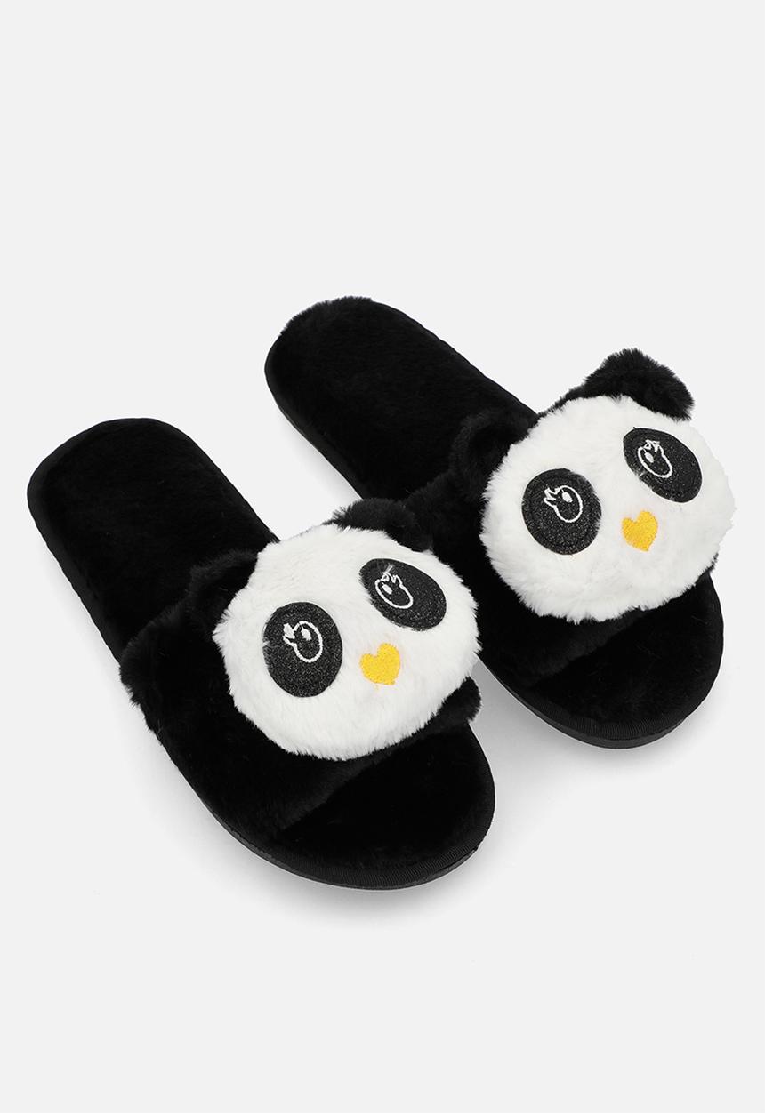 Superbalist - Panda slipper - black